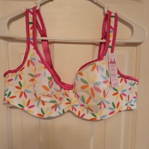 Cacique Multicolor Floral Bra